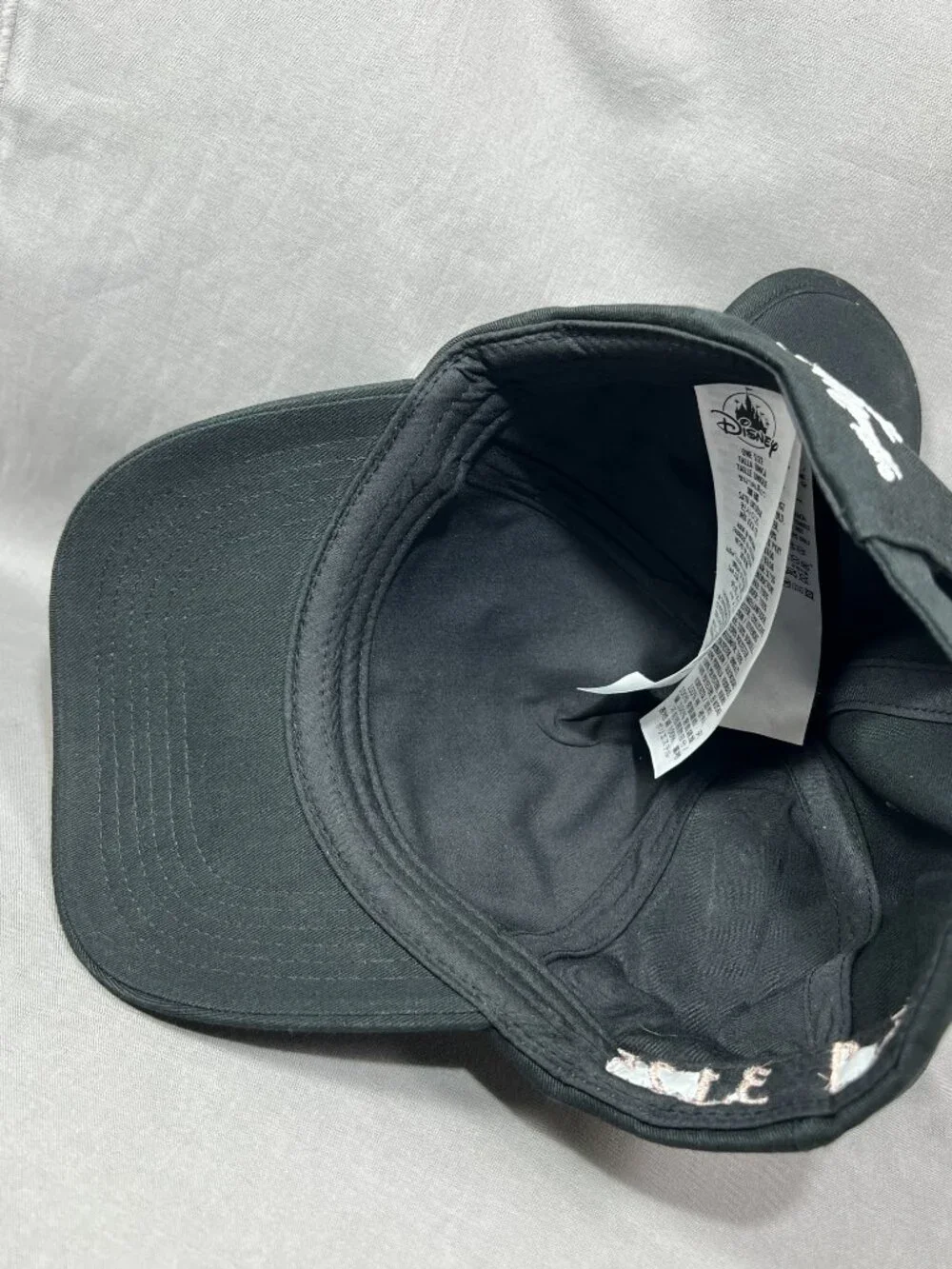 Disney Store Minnie Mouse Ears Hat Black Red Sequin Bow Strapback Adult Ball Cap